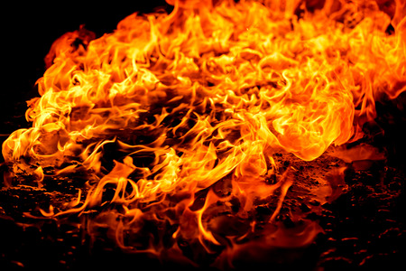 Burning fire flameの写真素材
