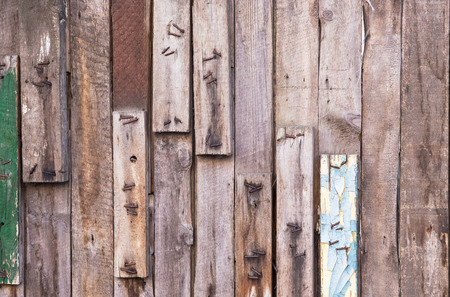 Vintage background from a wooden shabby plankの写真素材