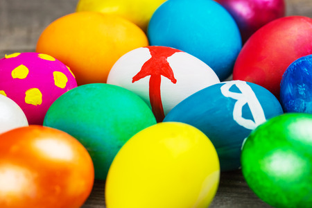Easter egg, hand painted beautiful and colorful