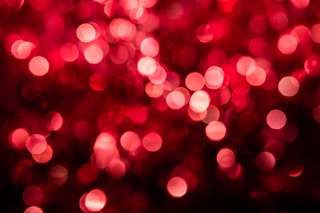 Abstract red and pink circular bokeh background of Christmas light