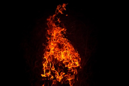 Burning fire flame backgroundの写真素材