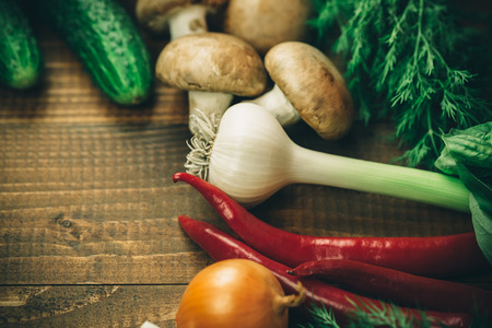 Beautiful background healthy organic eating. Studio photography of different vegetables and...