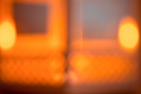 Beautiful blurred background with a glowing lantern.の写真素材