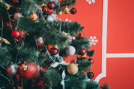 Living room with Christmas Tree