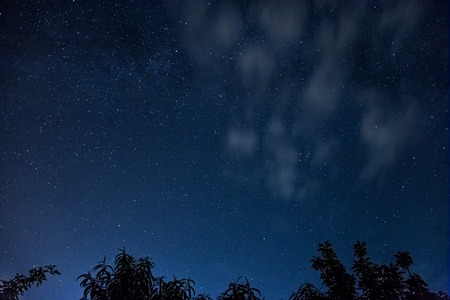 Beautiful background of the stars in the night sky.