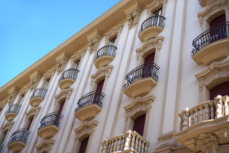 liberty style palace in lecce ,italyの写真素材