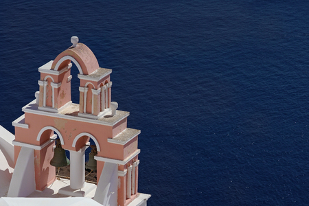 Beautiful view of Oia, in Santorini, Cyclades , Greeceの写真素材