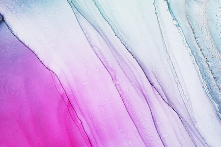 Part of original alcohol ink painting, macro photo, abstract backgroundの写真素材