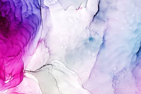 Alcohol ink abstract background, macro photo