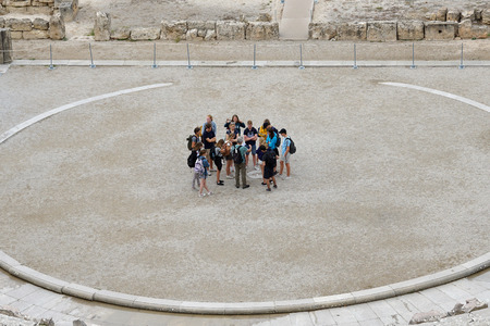 Epidaurus, Greece, 04 October 2019, view of the Epidaurus theater in October