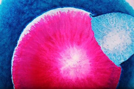 Epoxy Resin Petri Dish Art macro photo, abstract background