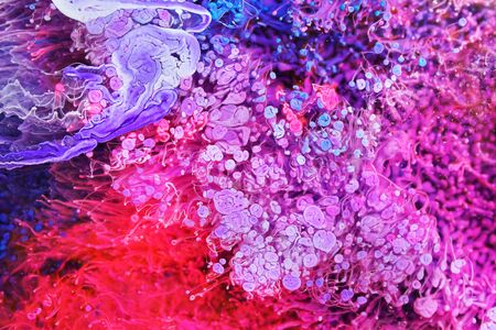 Epoxy Resin Petri Dish Art macro photo, abstract background