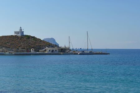 View of the port of Kapsali in the south of the island of Kythira in Greece