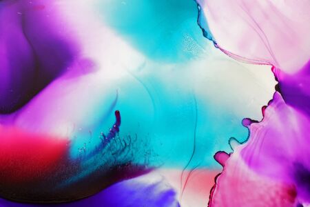Alcohol ink abstract background, macro