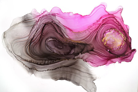 Alcohol ink abstract texture, part of original paintingの写真素材