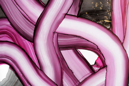 Abstract alcohol ink texture, macro photoの写真素材