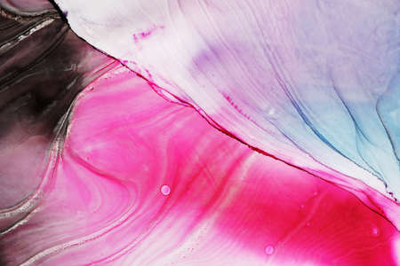 Abstract alcohol ink texture, macro photo