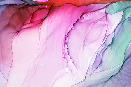 Abstract alcohol ink texture, macro photoの写真素材