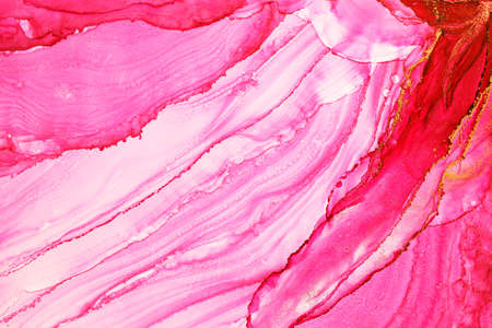 Abstract alcohol ink texture, macro photoの写真素材
