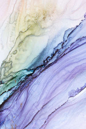 Alcohol Ink Abstract Texture, macro photoの写真素材