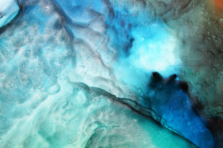 Alcohol ink abstract background, macroの写真素材