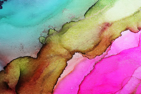 Alcohol ink abstract texture macro photoの写真素材