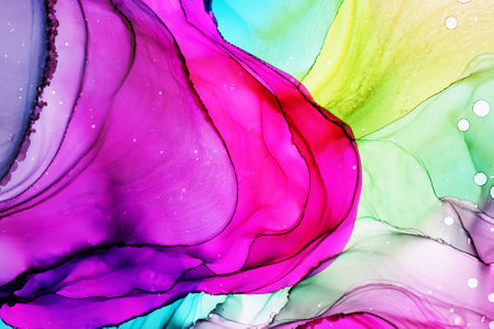 Alcohol ink abstract texture macro photoの写真素材