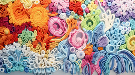 abstract colorful background, detailed knittingの素材