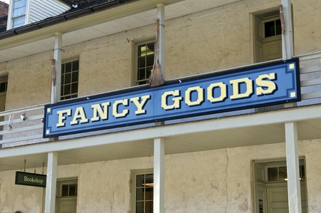 A traditional sign in Harpers Ferry, West Virginia