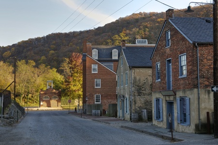 Potomac Street in Harpers Ferry, West Virginiaのeditorial素材