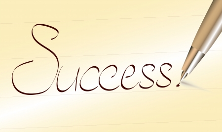 Word Success written by penのイラスト素材
