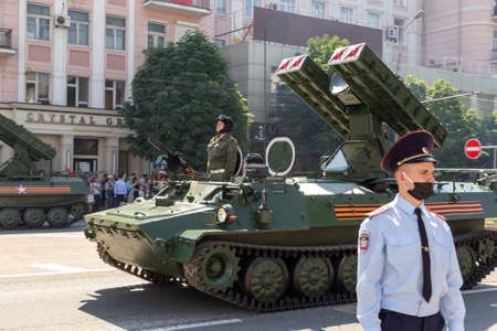 Donetsk, Donetsk People Republic, Ukraine - June 24, 2020: The Strela anti-aircraft missile systems...