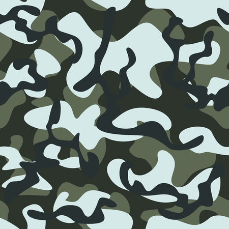 Seamless pattern. Flat design for fabric of a military uniform.のイラスト素材