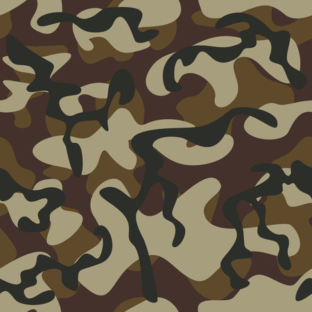 Seamless pattern. Flat design for fabric of a military uniform.のイラスト素材