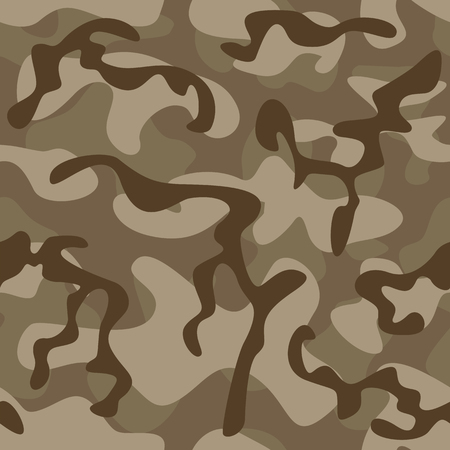 Seamless pattern. Flat design for fabric of a military uniform.のイラスト素材