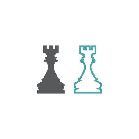 Set of two vector icons. Flat designのイラスト素材
