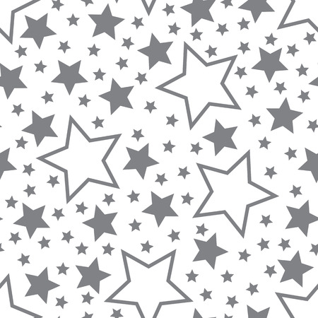 Seamless childre's background a pattern on a space subject. Travel to stars, observation of infinity of the Universe.のイラスト素材