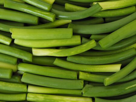 They are also known as garlic spears , stems , or tops .の写真素材