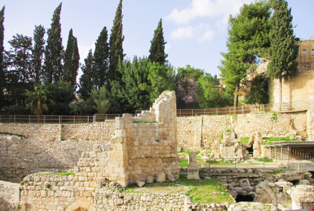 Ruins of the Roman city of Heraclea, Bitolaの写真素材