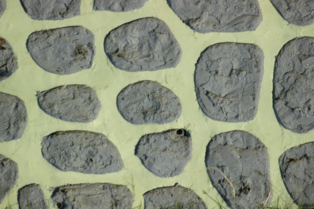 Background of stone wall texture. Abstract background of stone wall texture.の写真素材