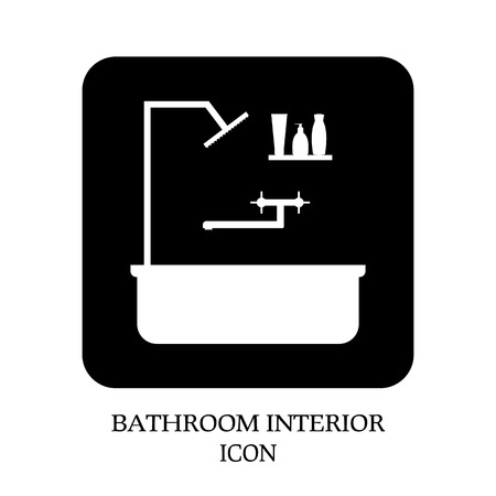 bath accessories on black backgroundのイラスト素材