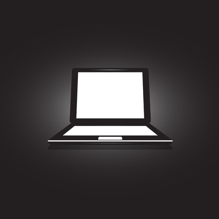 Laptop Icon illustration. Easy use as logoのイラスト素材