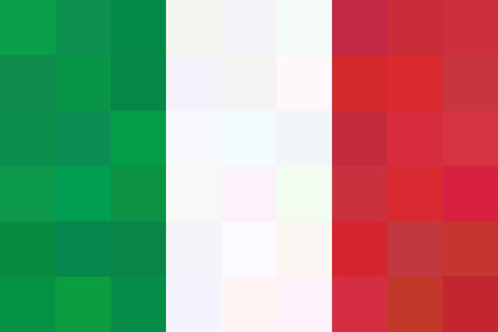 Vector geometric background in Italy flag concept. Illustrationのイラスト素材