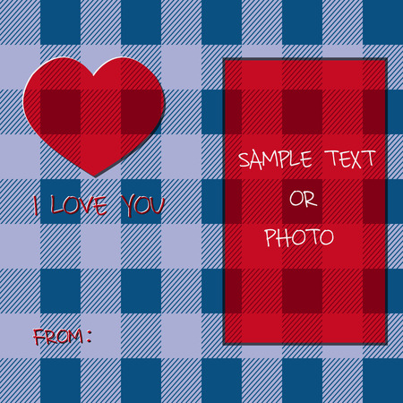 Bright 2015 Valentine s day card. Hipster design. Unusual lovely style. With heart and text i love you. Can be used as poster, banner. Vectorのイラスト素材