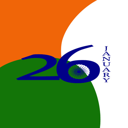 Elegant Indian flag theme background of Happy Republic day. vector illustrationのイラスト素材