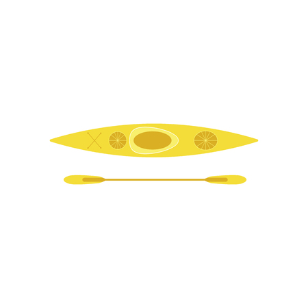Flat kayak iconのイラスト素材