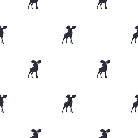 Moose pattern.のイラスト素材