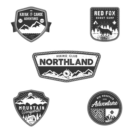Travel badge collection.のイラスト素材