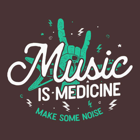 Music concept typography vector designのイラスト素材