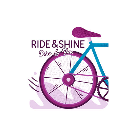 Bike and fun vector designのイラスト素材